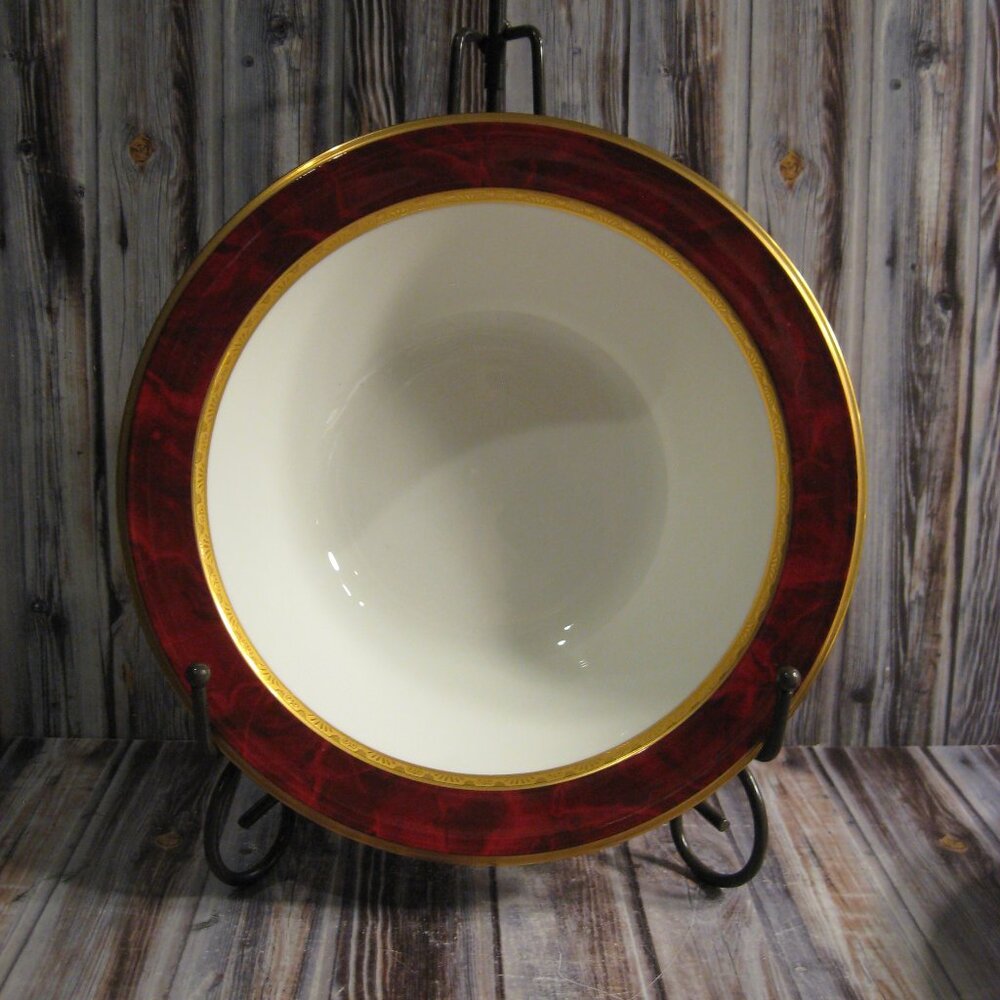 NORITAKE HEMINGWAY BONE CHINA RIMMED ROUND VEGETABLE BOWL